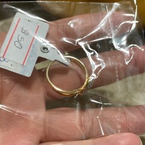 Gold plated 18 k ring.